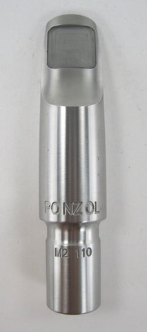 Ponzol Stainless Steel M2 110 Tenor Saxophone Mouthpiece